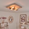 HODNE Ceiling Light grey, Ecru, black, 4-light sources