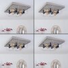 HODNE Ceiling Light grey, Ecru, black, 4-light sources