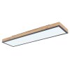Globo DORO Ceiling Light LED Wood like finish, black, 1-light source, Remote control