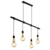Globo ALEXIUS Pendant Light brass, black, 4-light sources