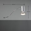 Trio-Leuchten GIADA Wall Light chrome, 1-light source