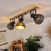 OSINA Ceiling Light brown, black, 3-light sources
