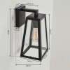 MAROBO Outdoor Wall Light black, 1-light source