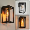 LESET Outdoor Wall Light black, 1-light source, Motion sensor