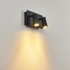 SAETER Outdoor Wall Light LED black, 2-light sources, Motion sensor