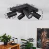 HAKAMKEN Ceiling Light LED black, 4-light sources
