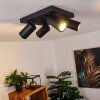 HAKAMKEN Ceiling Light LED black, 4-light sources