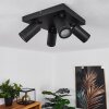 HAKAMKEN Ceiling Light LED black, 4-light sources