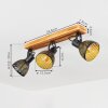 RACOLO Ceiling Light Dark wood, 3-light sources
