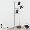 LUNGRE Floor Lamp Oxidised Silver, 3-light sources