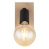 Globo MARTHA Wall Light Light wood, black, 1-light source