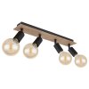 Globo MARTHA Ceiling Light Light wood, black, 4-light sources