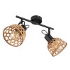 Globo WENNA Ceiling Light black, 2-light sources