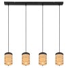 Globo RUTH Pendant Light black, 4-light sources