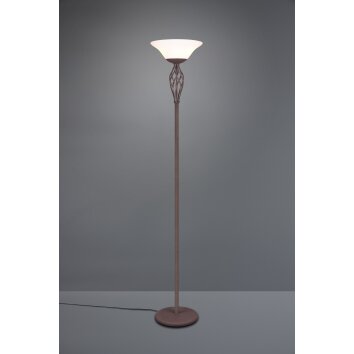 Trio-Leuchten RUSTICA Floor Lamp rust-coloured, 2-light sources