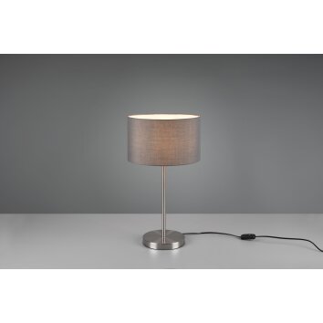 Trio-Leuchten HOTEL Table lamp matt nickel, 1-light source