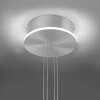 Paul-Neuhaus Q-ETIENNE Pendant Light LED brushed steel, 2-light sources, Remote control