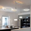 Paul-Neuhaus Q-ETIENNE Pendant Light LED brushed steel, 3-light sources, Remote control