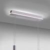 Paul-Neuhaus Q-ETIENNE Pendant Light LED brushed steel, 3-light sources, Remote control