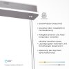 Paul-Neuhaus Q-ETIENNE Pendant Light LED brushed steel, 4-light sources, Remote control