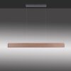 Paul-Neuhaus PALMA Pendant Light LED grey, Light wood, 2-light sources, Remote control