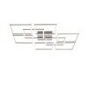 Paul-Neuhaus Q-INIGO Ceiling Light LED brushed steel, 7-light sources, Remote control
