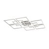 Paul-Neuhaus Q-INIGO Ceiling Light LED brushed steel, 7-light sources, Remote control