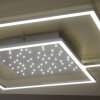 Paul-Neuhaus YUKI Ceiling Light LED brushed steel, 3-light sources, Remote control
