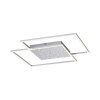 Paul-Neuhaus YUKI Ceiling Light LED brushed steel, 3-light sources, Remote control
