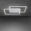 Paul-Neuhaus YUKI Ceiling Light LED brushed steel, 3-light sources, Remote control