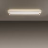 Paul-Neuhaus Q-KAAN Ceiling Light LED brushed steel, 2-light sources, Remote control