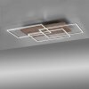 Paul-Neuhaus PALMA Ceiling Light LED Ecru, brushed steel, 1-light source, Remote control