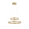 Paul-Neuhaus Q-VITO Pendant Light LED brass, 2-light sources, Remote control