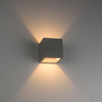 Paul-Neuhaus ETON Wall Light grey, black, 1-light source