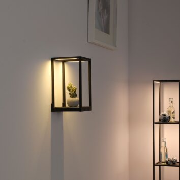 Paul-Neuhaus CONTURA Wall Light LED black, 2-light sources