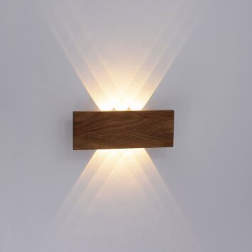 Paul-Neuhaus PALMA Wall Light grey, Light wood, 1-light source