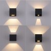 Paul-Neuhaus BLOCK Outdoor Wall Light LED anthracite, 2-light sources