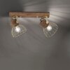 Leuchten-Direkt ALAMI Ceiling Light Dark wood, 2-light sources