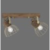 Leuchten-Direkt ALAMI Ceiling Light Dark wood, 2-light sources