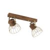 Leuchten-Direkt ALAMI Ceiling Light Dark wood, 2-light sources