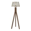 Leuchten-Direkt FREDERIK Floor Lamp Dark wood, 1-light source