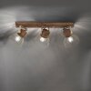 Leuchten-Direkt ALAMI Ceiling Light Dark wood, 3-light sources