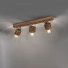 Leuchten-Direkt ALAMI Ceiling Light Dark wood, 3-light sources