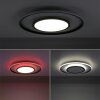 Leuchten-Direkt ARENDA Ceiling Light LED black, 1-light source, Remote control, Colour changer