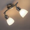 Leuchten-Direkt KARO Ceiling Light brushed steel, 2-light sources