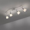 Leuchten-Direkt KARO Ceiling Light brushed steel, 4-light sources