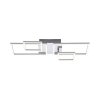 Leuchten-Direkt IVEN Ceiling Light LED brushed steel, 2-light sources