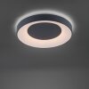 Leuchten-Direkt LOLASMART-ANIKA Ceiling Light LED anthracite, 1-light source, Remote control, Colour changer