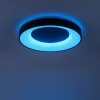 Leuchten-Direkt LOLASMART-ANIKA Ceiling Light LED anthracite, 1-light source, Remote control, Colour changer