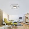 Leuchten-Direkt ASMIN Ceiling Light LED brushed steel, 3-light sources, Remote control